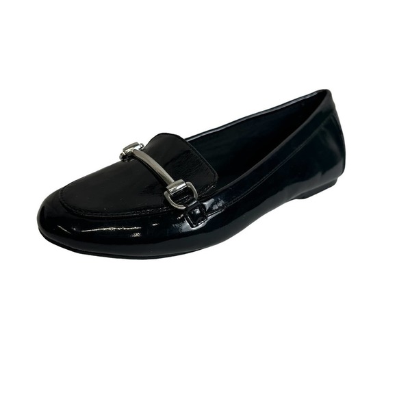 American Eagle‎ Loafers Youth size 3 Black Patent Leather Slip-On Academia - Picture 2 of 5